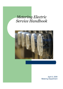 Metering Electric Service Handbook