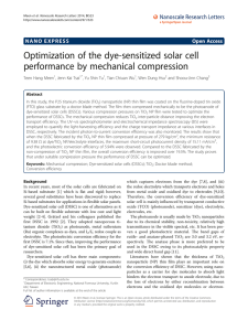 Optimization of the dye-sensitized solar cell performance by