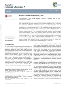 Li-ion conductivity in Li9S3N