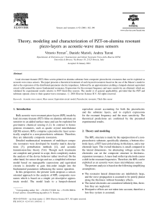 Theory, modeling and characterization of PZT-on