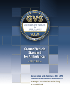 Ground Vehicle Standard for Ambulances