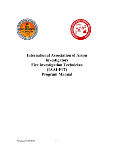 Program Description - International Association of Arson Investigators