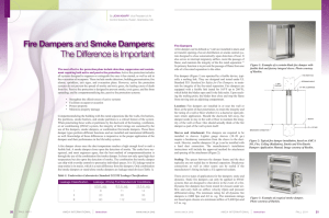 Fire Dampers and Smoke Dampers: The Difference is