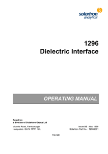 1296 Dielectric Interface