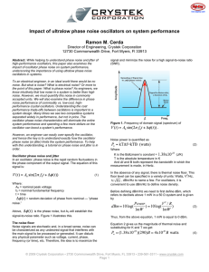 Impact of ultralow phase noise oscillators - Digi-Key