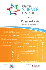 2013 Program Guide - Bay Area Science Festival