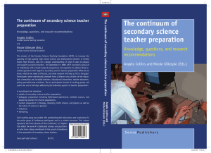 The continuum of secondary science teacher