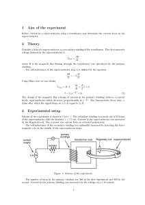 1 Aim of the experiment 2 Theory 3 Experimental setup