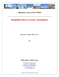 Simplified Short-Circuit Calculations