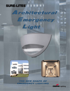 Architectural Emergency Light Architectural Emergency Light