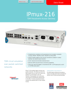 IPMUX-216 Technical Specifications