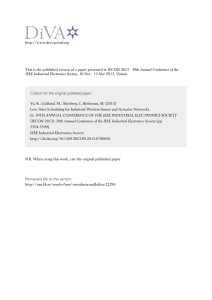 Low Jitter Scheduling for Industrial Wireless Sensor and Actuator