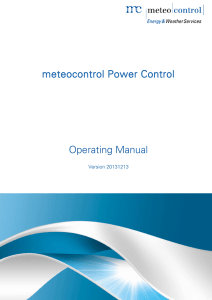 Power Control - Meteocontrol