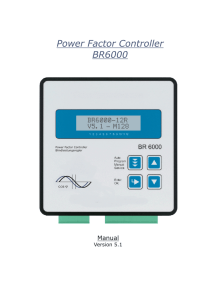 Power Factor Controller BR6000