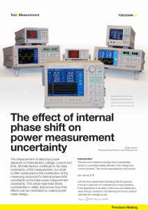 The effect of internal phase shift on power measurement