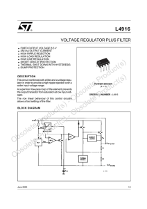 Voltage regulator plus filter