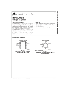 LM723/LM723C Voltage Regulator