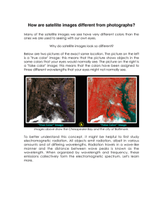 How are satellite images different from photographs?