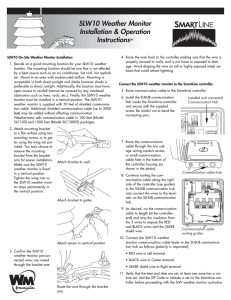 Weathermatic SLW10 Installation Manual