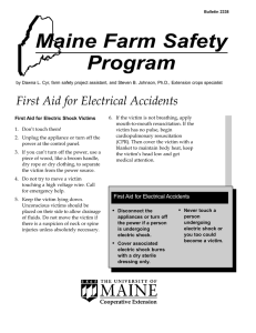 NASD: First Aid For Electrical Accidents