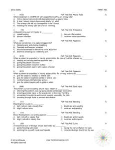 DS First Aid General Questions 15p 130q