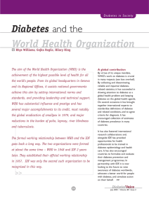 World Health Organization - International Diabetes Federation