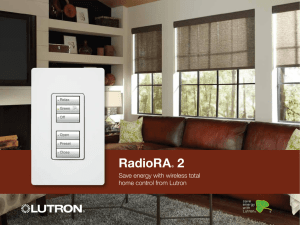 RadioRA 2 Consumer Brochure
