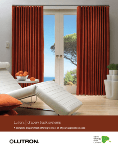 Lutron® |drapery track systems