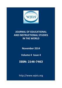 the complete issue`s file - Journal of Educational and Instructional
