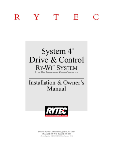 Rytec System 4 Owners/Installation Manual