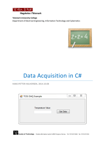 Data Acquisition in C