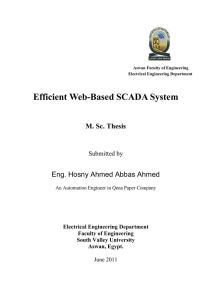 Efficient Web-Based SCADA System