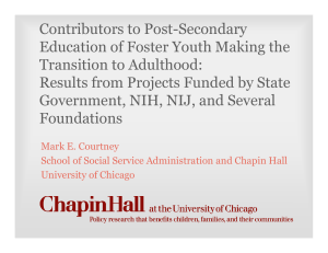 Contributors to Post-Secondary Education of Foster Youth Making