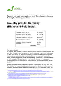 Country profile: Germany (Rhineland-Palatinate)