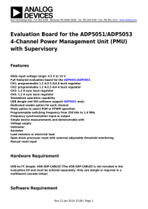 Evaluation Board for the ADP5051/ADP5053 4