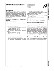 Application Note 1430 LM5071 Evaluation Board