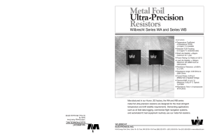 Metal Foil Ultra-Precision Resistors