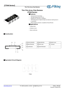 【TFAN Series】 Thin Film Array Chip Resistor (TFAN Series)