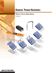 Bourns® Power Resistors