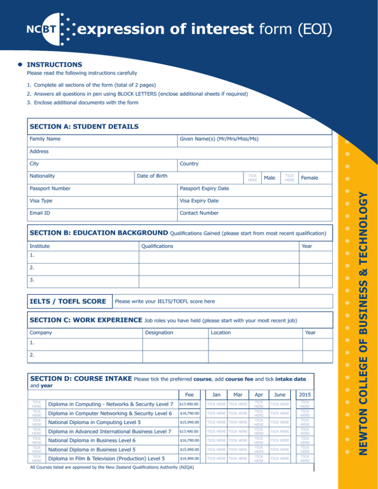 EOI Form