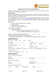Application Form - Kingston Institute of Business and Technology