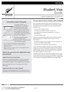 Student Visa Guide (INZ 1013)