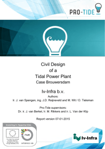 Civil Design of a Tidal Power Plant