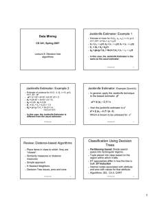 Classification Using Decision Trees