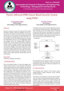 Passive Infrared (PIR) Sensor Based Security System