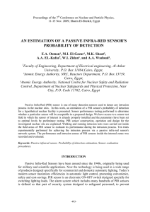 an estimation of a passive infra-red sensor`s