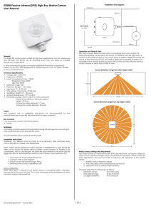 ES808 Passive Infrared (PIR) High Bay Motion Sensor