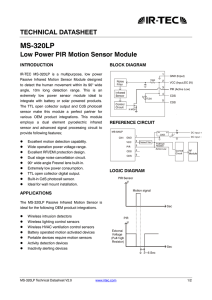 MS-320LP Low Power PIR Motion Sensor Module