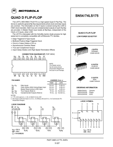 QUAD D FLIP-FLOP SN54/74LS175