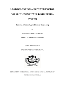 load balancing and power factor correction in power